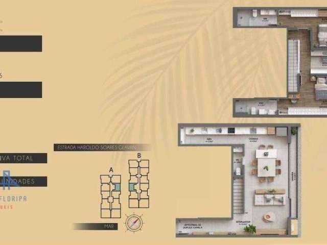 Apartamento Duplex à venda, 127 m² por R$ 2.108.403,40 - Cacupé - Florianópolis/SC