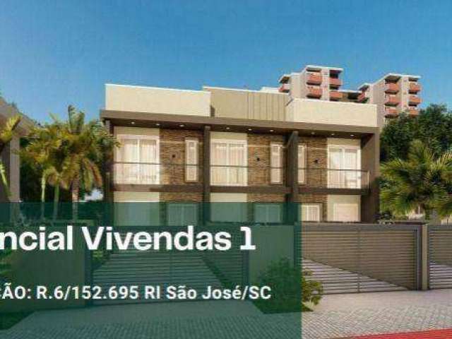 Sobrado à venda, 74 m² por R$ 440.000,00 - Areias - São José/SC