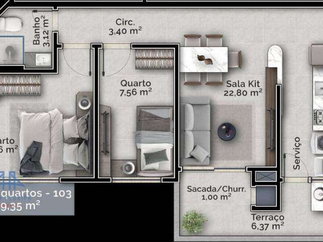 Apartamento com 2 dormitórios à venda, 59 m² por R$ 620.000,00 - Carvoeira - Florianópolis/SC