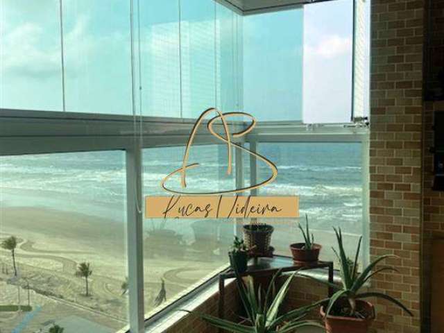 Apartamento de 02 dormitórios com 01 suite prédio frente mar. Divisa Mongagua x Praia Grande