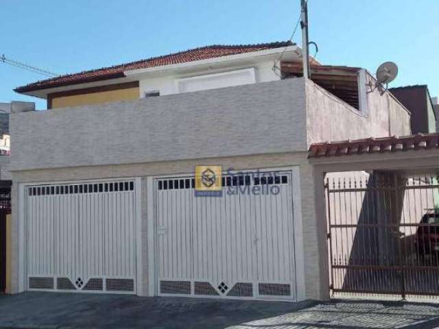 Sobrado com 3 dormitórios à venda, 204 m² por R$ 630.000,00 - Vila Homero Thon - Santo André/SP