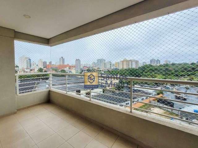 Apartamento com 3 dormitórios para alugar, 83 m² por R$ 4.071/mês - Vila Scarpelli - Santo André/SP