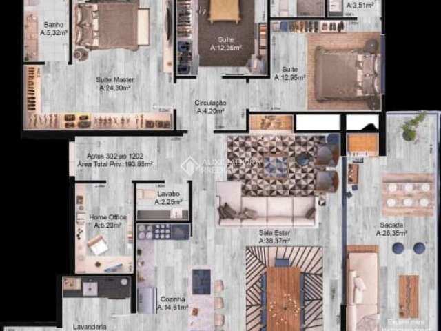 Apartamento com 3 quartos à venda na Capitão F. Leopoldo Heineck, 177, Centro, Lajeado, 171 m2 por R$ 1.727.000