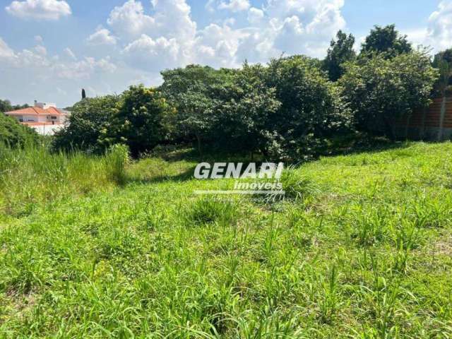 Terreno à venda, 1000 m² por R$ 590.000,00 - Terras de Itaici - Indaiatuba/SP