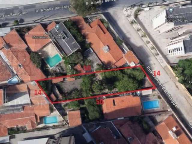 Terreno Papicu | 700m² | 14x50 | Plano e Murado | Próximo RioMar e HGF | Oportunidade