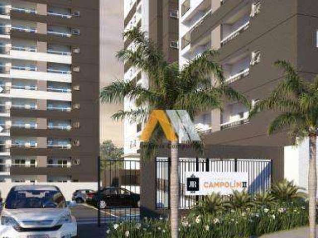 Apartamento com 2 dormitórios à venda, 60 m² por R$ 430.000,00 - Condomínio JR Campolim - Sorocaba/SP