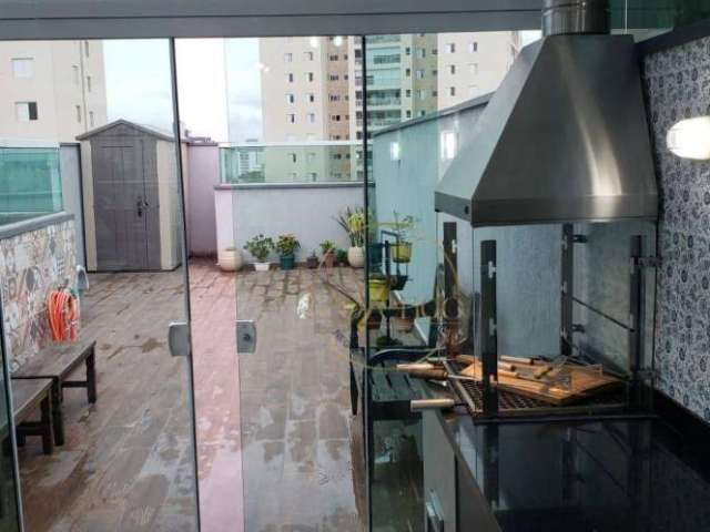 Cobertura com 3 dormitórios à venda, 160 m² por R$ 700.000,00 - Vila Valparaíso - Santo André/SP