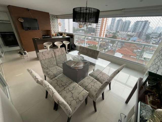 Lindo apartamento com 3 suítes, varanda goumrt com currasqueira a carvão - vereda tatuapé- sp