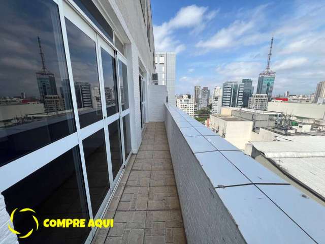 Cobertura ao lado da Av. Paulista | 2 Quartos | 81m² Útil | Suíte | Varanda