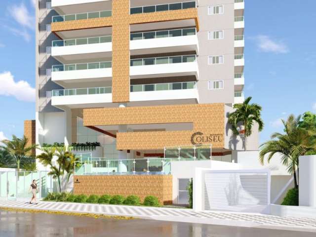 Lindo Apartamento para venda possui 75 metros quadrados com 2 quartos, prédio frente ao mar em Mongaguá