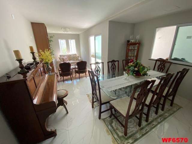 Vendo Casa Nova 180m²,  C/ Moveis de Alto Padrão, 3 Suites  + Dce + Deck  , Churrasqueira , Jardim, 3 Vagas, Rua Sem Saida