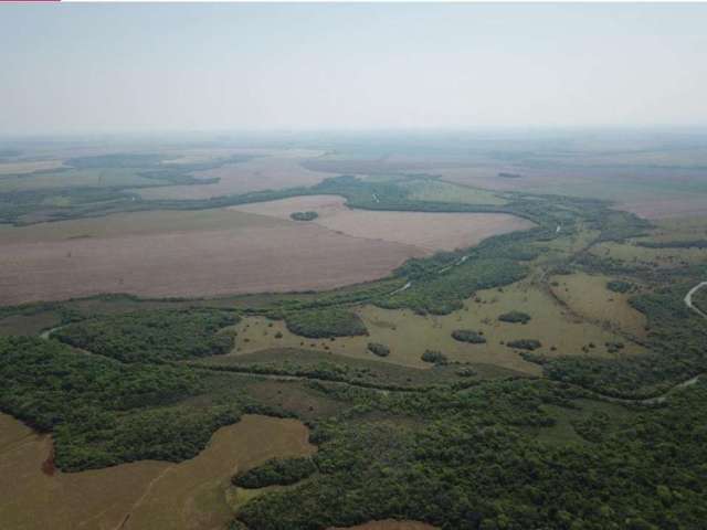 Fazenda de lavoura as margens do rio em Maracaju-MS