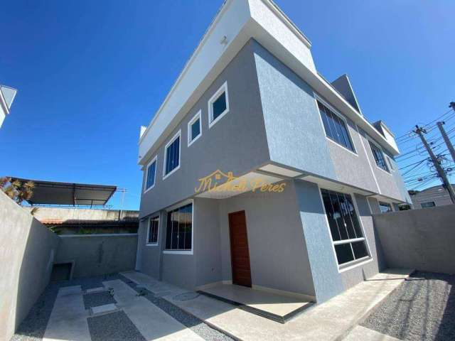 Linda casa triplex independente com área gourmet, próximo da praia do Costazul com 3 suítes, 145 m² - Costazul - Rio das Ostras/RJ