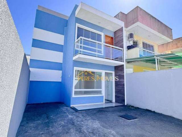 Excelente casa duplex independente com quintal, 3 quartos à venda, 90 m² - Jardim Mariléa - Rio das Ostras/RJ