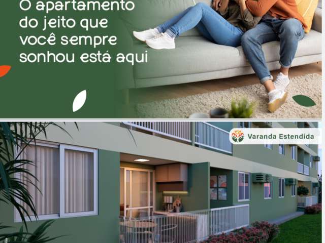 Apartamentos com aproximadamente 50m2, 2 Quartos sendo 1 suíte, Lazer completo!