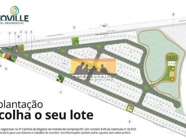 Terreno à venda 300M², Betel, Paulínia - SP