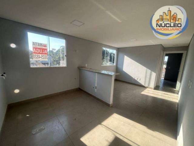 Apartamento com 1 dormitório para alugar, 36 m² por R$ 1.400/mês - Petrópolis - Joinville/SC