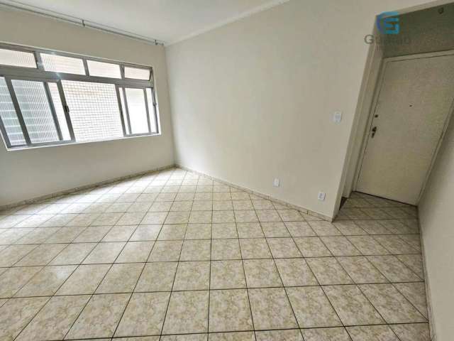 Alugo Amplo Apartamento 02 Dormitórios, Garagem Fechada, Embaré, Santos/SP. Sem Elevador. Valor do an&#250;ncio não é pacote.