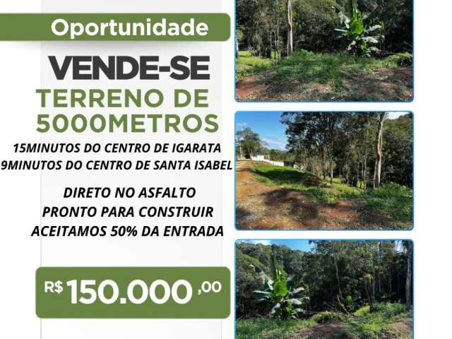 Lote a venda em area rural de igarata, no bairro do funil.