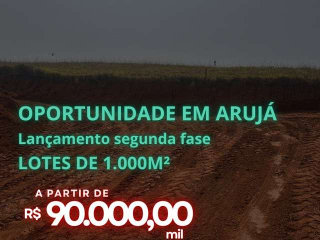 Vende-se terreno com ótima localização 15 minutos do centro de Arujá