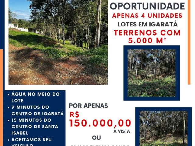 Vende-se terreno com ótima topografia 5000m²