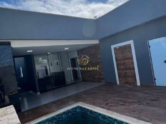 Vendo Linda Casa Térrea Recém Construída com Piscina no Residencial Boa Vista