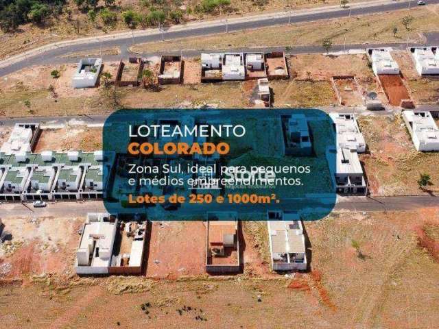 Terrenos à venda, 250m² e 1.000m² sendo a partir de R$ 172.500 - Colorado - Uberlândia/MG