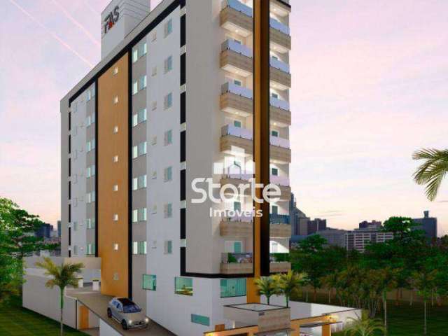 Apartamento com 2 dormitórios à venda, 50 m² por R$ 301.000,00 - Brasil - Uberlândia/MG