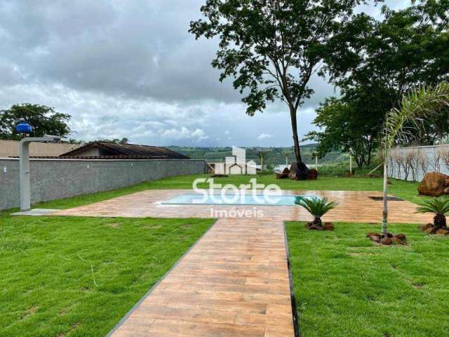 Rancho com 3 suítes à venda, 240m² por R$ 850.000 - Represa de Miranda - Uberlândia/MG