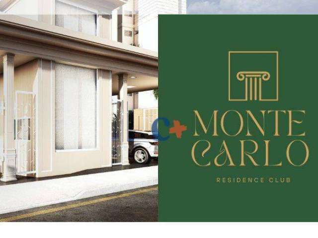 Apartamento com 2 dormitórios à venda, 61 m² por R$ 410.300,00 - Monte Carlo Residencial Club - Paulínia/SP