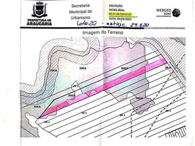 Terreno para Venda em Araucária, Capela Velha