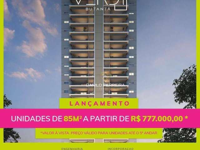 Apartamento com 2 dormitórios à venda, 85 m² por R$ 777.000,00 - Butantã - São Paulo/SP