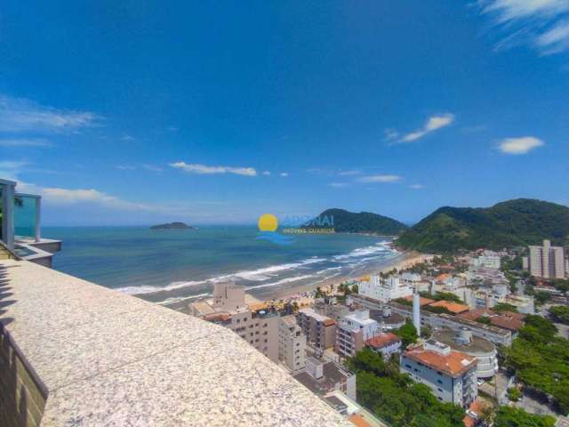 Cobertura à venda na Praia do Tombo, 3 Dormitórios, Vista mar, 2 Vagas.