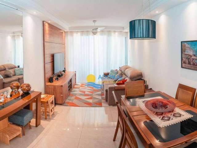 Apartamento com 3 dormitórios à venda, 93 m² por R$ 580.000,00 - Pitangueiras - Guarujá/SP