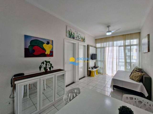 Apartamento com 2 dormitórios à venda, 60 m² por R$ 415.000,00 - Pitangueiras - Guarujá/SP