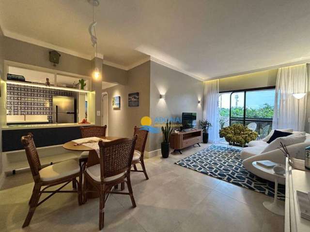 Apartamento Totalmente decorado com 3 dormitórios à venda, 120 m² por R$ 630.000 - Enseada - Guarujá/SP