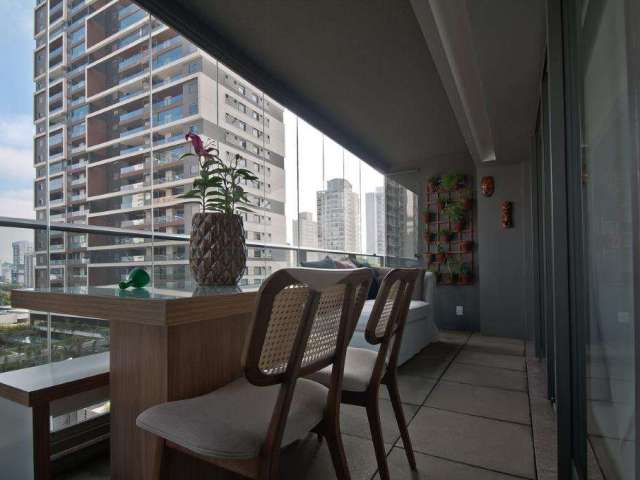 Apartamento para venda e locação no Brooklin de 65m² com 2 dormitórios, 1 suíte e 1 vaga.