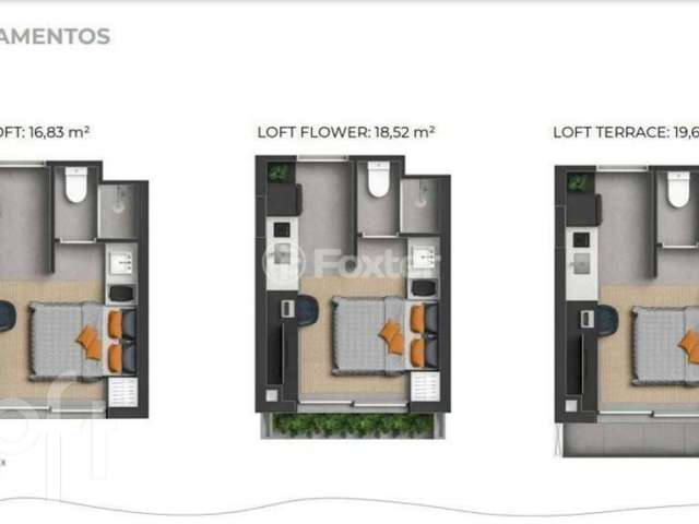 Apartamento com 1 quarto à venda na Rua Almirante Tamandaré, 150, Floresta, Porto Alegre, 17 m2 por R$ 299.000