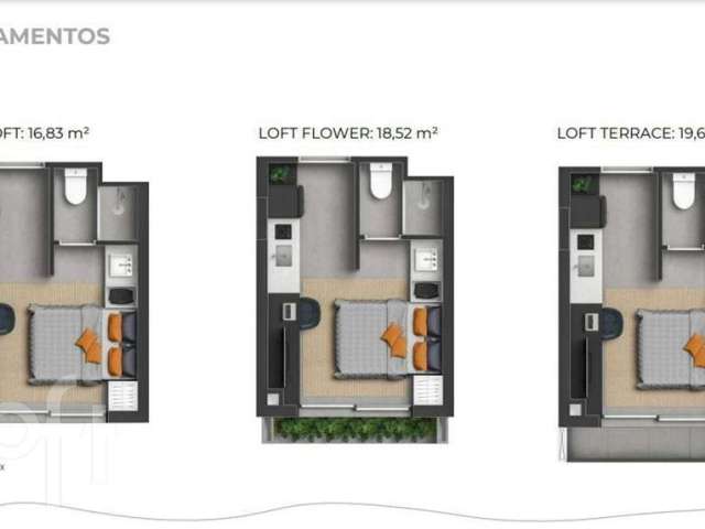 Apartamento com 1 quarto à venda na Rua Almirante Tamandaré, 150, Floresta, Porto Alegre, 17 m2 por R$ 249.000