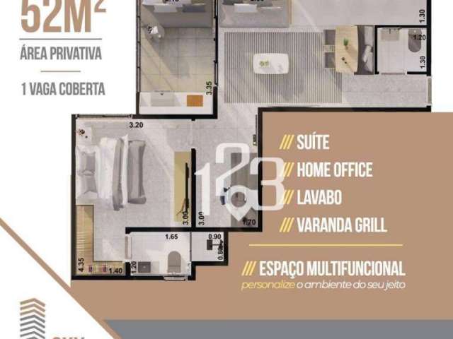 Apartamento com 1 dormitório à venda, 51 m² por R$ 435.052,40 - Jardim Nova Bragança - Bragança Paulista/SP