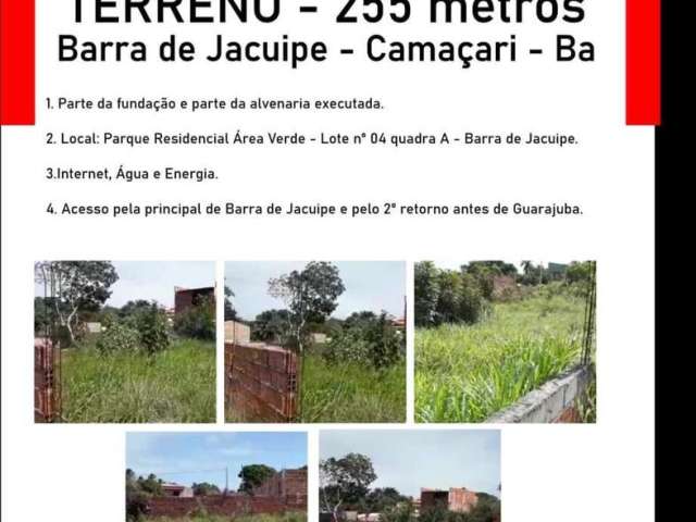 Terreno para Venda em Camaçari, Barra do Jacuípe