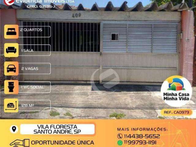 Casa à venda, 128 m² por R$ 309.999,99 - Vila Floresta - Santo André/SP