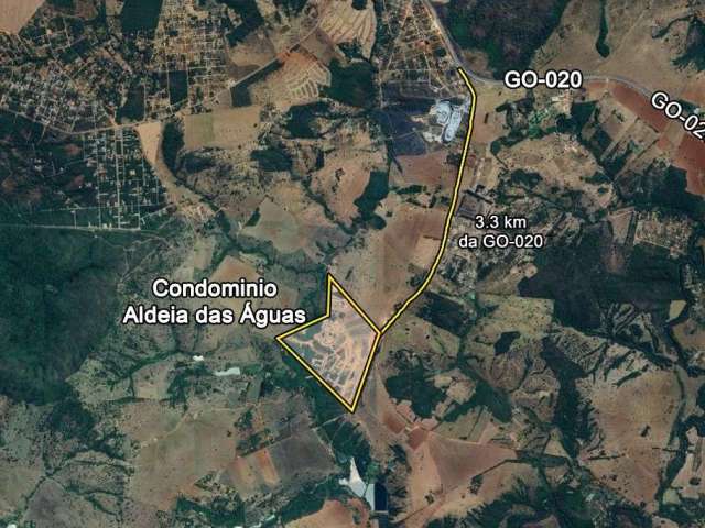 Lote de 1804 m² à venda por R$ 480.000 no Condomínio Residencial de Chácaras Aldeia das Águas - Bela Vista de Goiás