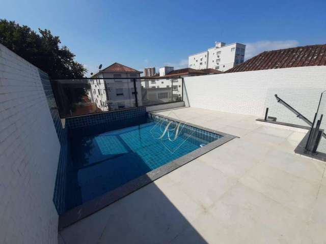 Aceita imóvel em santos como parte de pagamento!!! impecável, reformada, piscina, churrasqueira no bairro boqueirão em santos!!