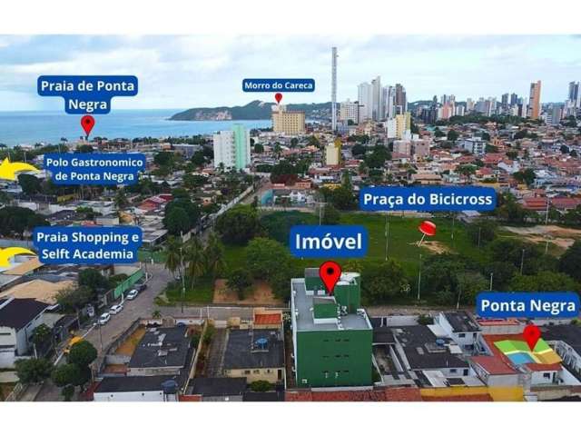 Oferta!! Lindo Apartamento Flat C/ Elevador, Mobiliado em Ponta Negra