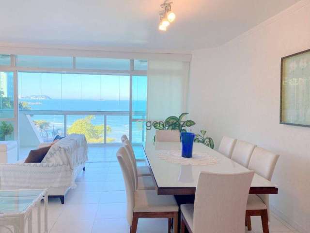 Apartamento de frente à praia, 03 dormitórios, 02 vagas, lazer, Astúrias