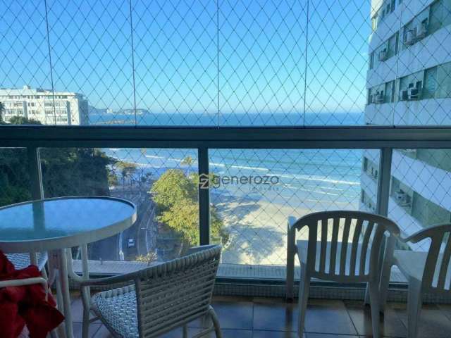 Apartamento de frente à praia, 03 dormitórios, 02 vagas, lazer, Astúrias