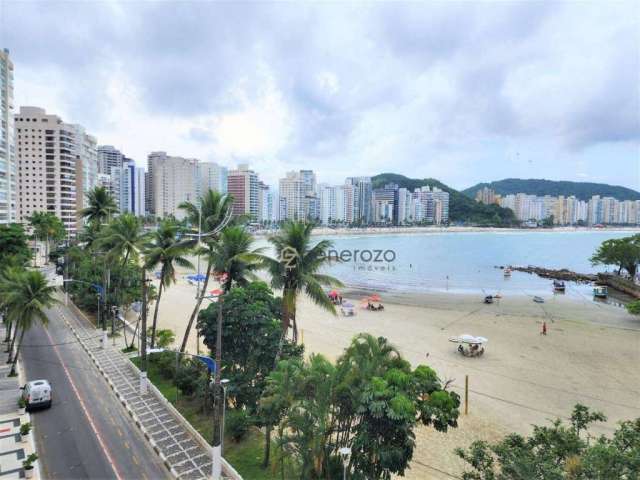 Apartamento para venda na praia das Astúrias, frente ao mar, 03 dormitórios,01 vaga de garagem, lazer no prédio