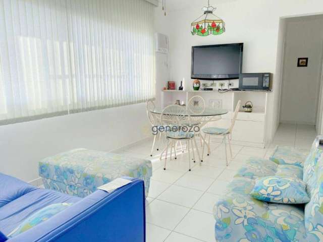 Apartamento na praia de Pitangueiras, 02 dormitórios com garagem