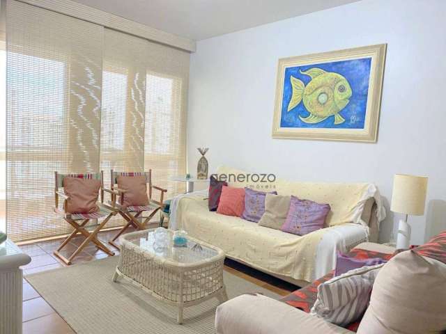 Apartamento na praia de Pitangueiras, 03 dormitórios, 02 vagas, lazer